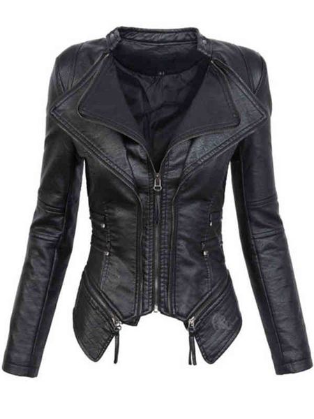 gothic faux leather pu jacket women winter autumn fashion motorcycle jacket black faux leather coats outerwear coat l220728
gothic faux leather pu jacket women winter autumn fashion motorcycle jacket black faux leather coats outerwear coat l220728
