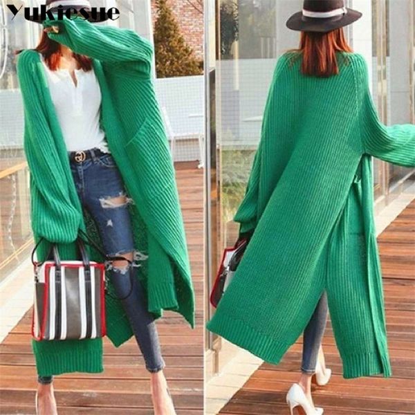 new autumn winter long sleeve split up women s sweaters korean style minimalist solid multi colors casual long cardigans 210412, White;black
new autumn winter long sleeve split up women s sweaters korean style minimalist solid multi colors casual long cardigans 210412, White;black