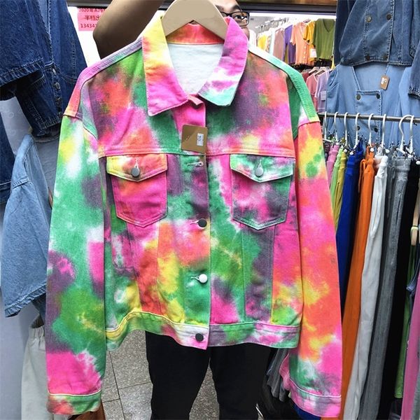 deat autumn winter new arrivals turn down collar tiedye denim lacket women coat streetwear mj839 201019, Black;brown
deat autumn winter new arrivals turn down collar tiedye denim lacket women coat streetwear mj839 201019, Black;brown