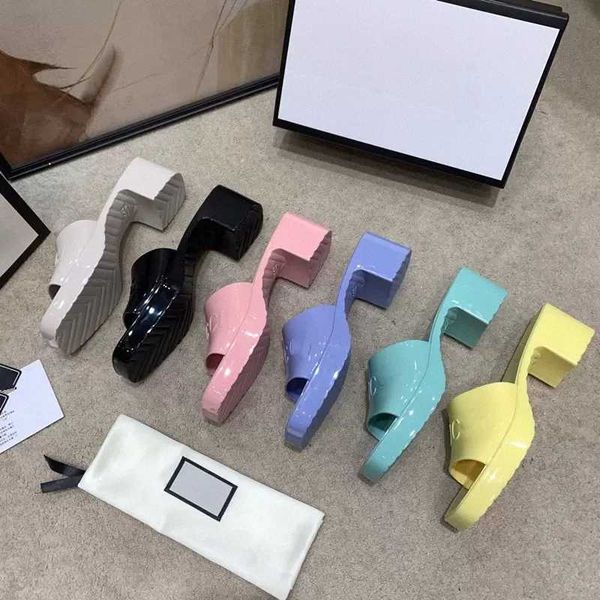 beach slippers summer designer women shoes coarser heel flops 100% patent leather lady half slipper metal luxury high heeled sandals i2tf#, Black
beach slippers summer designer women shoes coarser heel flops 100% patent leather lady half slipper metal luxury high heeled sandals i2tf#, Black