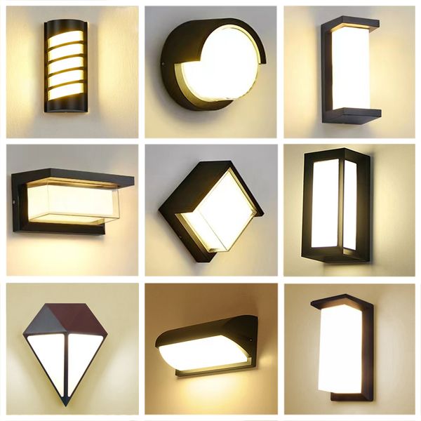 

outdoor wall light waterproof ip65 porch lights aluminum garden lamps led outdoor lighting sconce