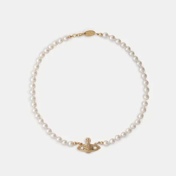 fashion vivian west queen pearl saturn full diamond necklace classic women's jewelry versatile clavicle lobster clasp chain, Silver
fashion vivian west queen pearl saturn full diamond necklace classic women's jewelry versatile clavicle lobster clasp chain, Silver