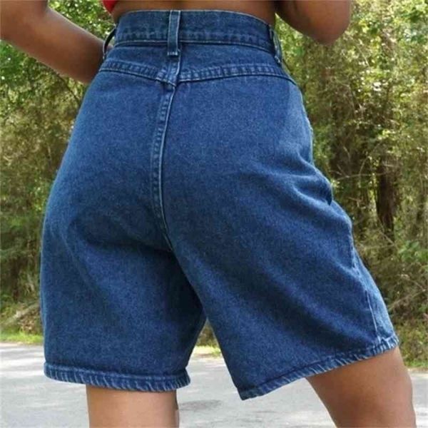 summer high waist denim shorts women vintage boyfriend style casual solid women shorts streetwear plus size ladies shorts 210702, White;black
summer high waist denim shorts women vintage boyfriend style casual solid women shorts streetwear plus size ladies shorts 210702, White;black