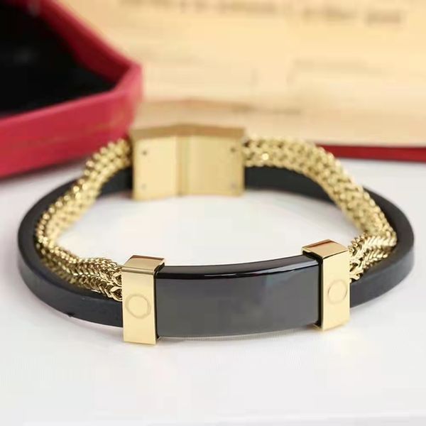 new stainless steel love bangle fashion men's designer jewelry leather cuff bracelet, Black
new stainless steel love bangle fashion men's designer jewelry leather cuff bracelet, Black