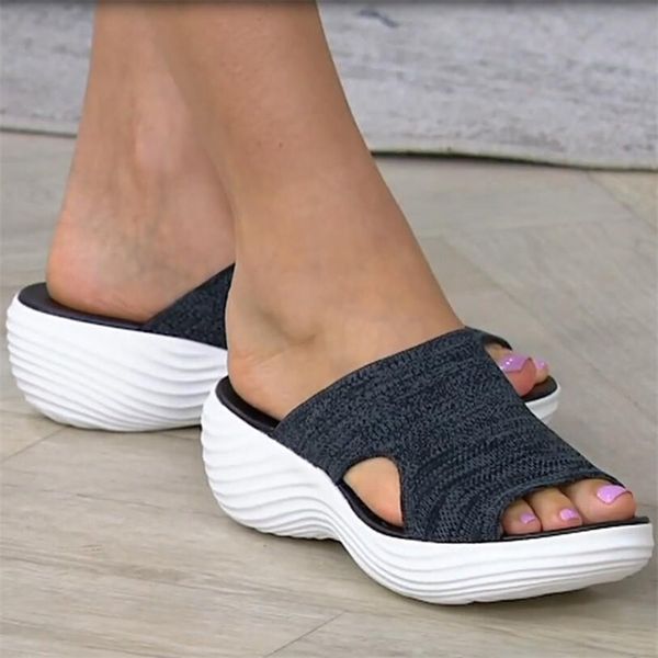 slide sandal sandals open toe breathable slides stretch cross ortic platform shoes beach slippers 220623, Black
slide sandal sandals open toe breathable slides stretch cross ortic platform shoes beach slippers 220623, Black