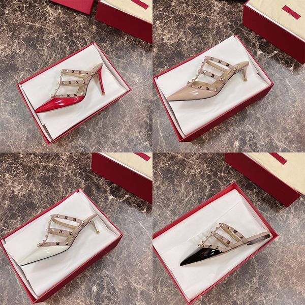 with box luxury dress shoes calfskin patent leather studs pumps designer women sandal high heels flat red rose cannelle black 45mm 95mm wedd
with box luxury dress shoes calfskin patent leather studs pumps designer women sandal high heels flat red rose cannelle black 45mm 95mm wedd