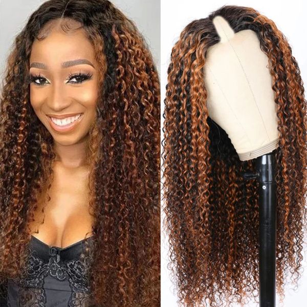 highlight v part wig 100% human hair ombre kinky curly humans hair wigs leave out glueless u parts wigss remy hairs full machine made, Black
highlight v part wig 100% human hair ombre kinky curly humans hair wigs leave out glueless u parts wigss remy hairs full machine made, Black