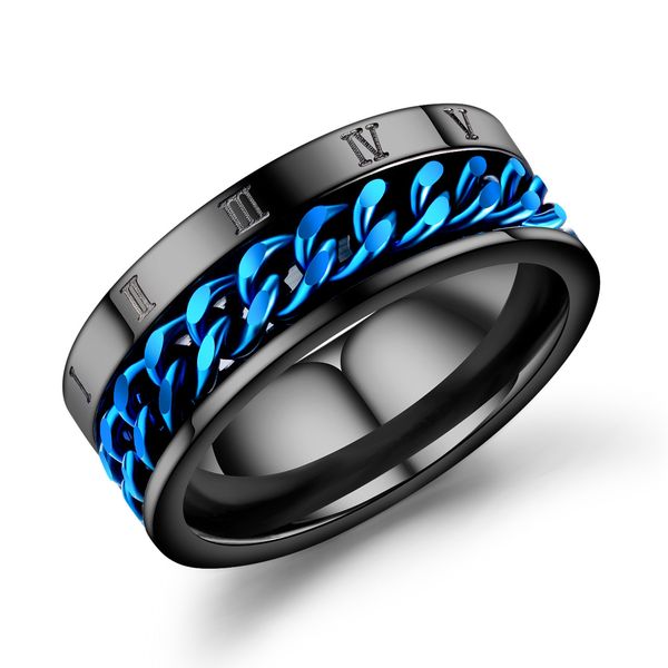\ finger fidget spinner stainless steel chain rotatable ring men classical rome digital power sense gift, Slivery;golden
\ finger fidget spinner stainless steel chain rotatable ring men classical rome digital power sense gift, Slivery;golden