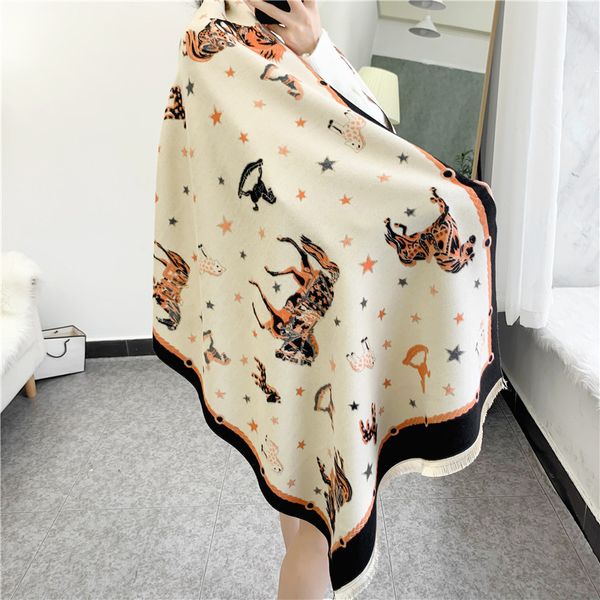 2022 new korean fashion five pointed horse scarf warm and fresh in autumn winter bib long shawl women, Blue;gray
2022 new korean fashion five pointed horse scarf warm and fresh in autumn winter bib long shawl women, Blue;gray