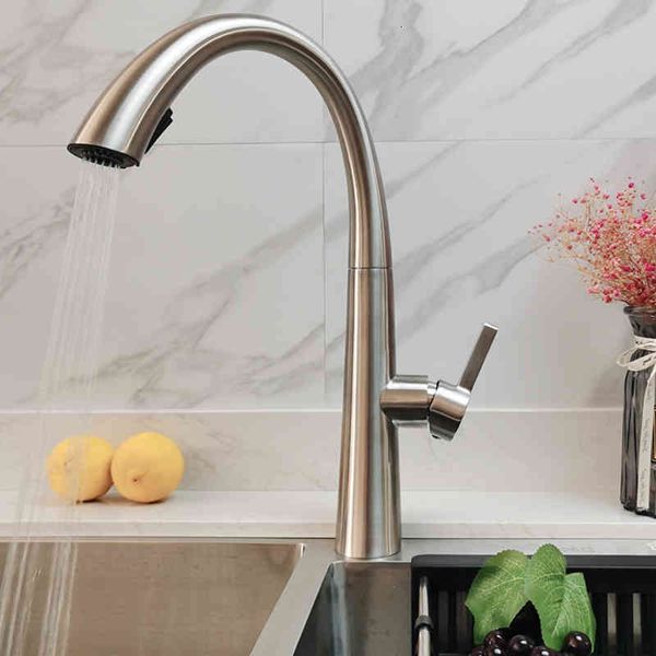 kitchen faucets pull-out faucet 304 stainless steel quality cold and sink multifunctional bzpb
kitchen faucets pull-out faucet 304 stainless steel quality cold and sink multifunctional bzpb