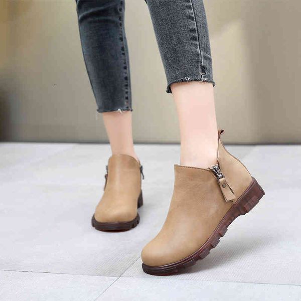 boots leather women's boots short autumn flat bottom leather shoes with plush and cotton british national jgf9, Black
boots leather women's boots short autumn flat bottom leather shoes with plush and cotton british national jgf9, Black
