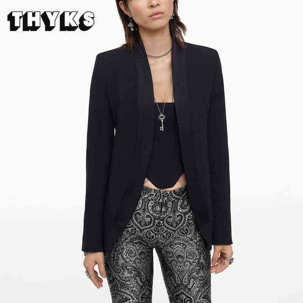 women black drape blazer hanging style long sleeves lapel elegant jacket allmatch office lady formal jacket za female 2022 spring j220813, White;black
women black drape blazer hanging style long sleeves lapel elegant jacket allmatch office lady formal jacket za female 2022 spring j220813, White;black