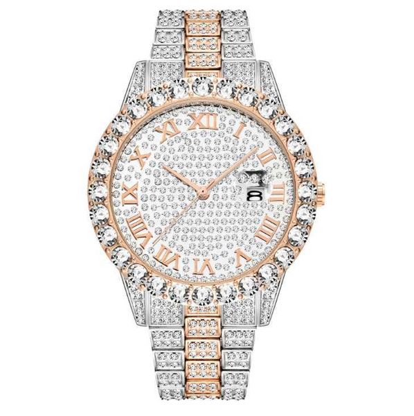 european life missfox waterproof hip hop full diamond date mens watches two tone bracelet quartz charm glaring wrist watch manufacturers, Slivery;brown
european life missfox waterproof hip hop full diamond date mens watches two tone bracelet quartz charm glaring wrist watch manufacturers, Slivery;brown