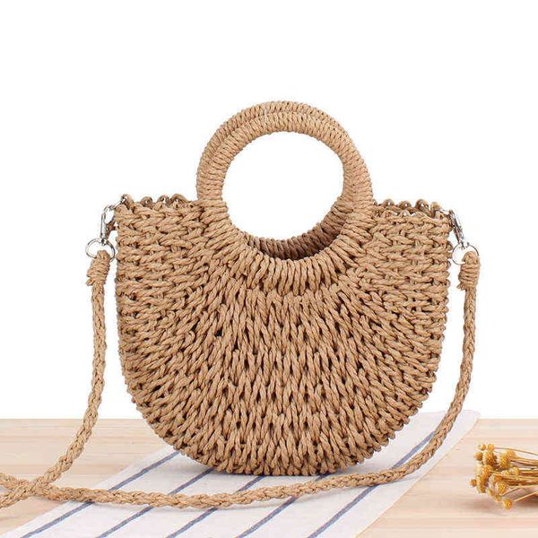shopping bags summer straw for women handmade woven shoulder semicircle beach ladies handle handbags crossbody 220318
shopping bags summer straw for women handmade woven shoulder semicircle beach ladies handle handbags crossbody 220318