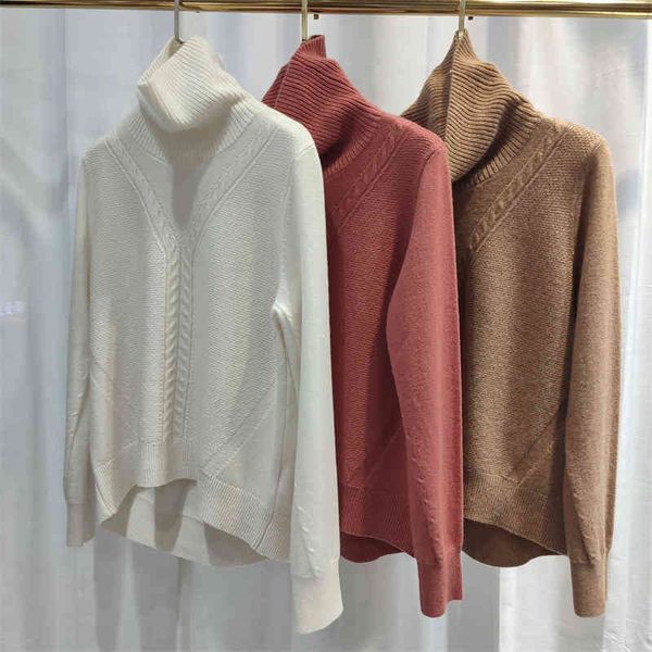 women's knits tees high end women's clothing autumn and winter high neck 100 pure cashmere sweater thick loose thin versatile knit, White
women's knits tees high end women's clothing autumn and winter high neck 100 pure cashmere sweater thick loose thin versatile knit, White