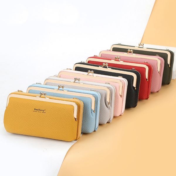 new fashion women's multi-function long lady clutch wallet bags with shoulder straps lady phone bag, Black;red
new fashion women's multi-function long lady clutch wallet bags with shoulder straps lady phone bag, Black;red