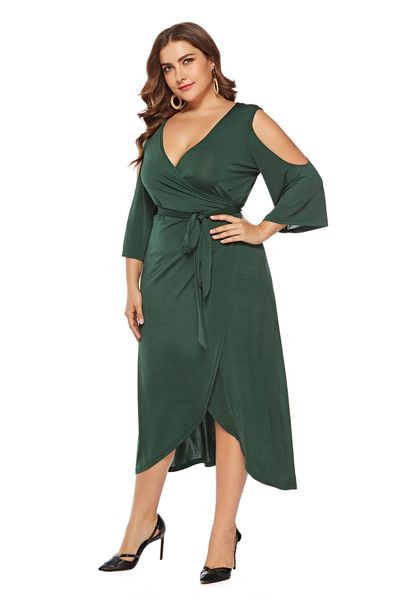 cocktail dresses plus size short-sleeved slits v-neck solid color elegant irregular calf length high waist green casual party, Black
cocktail dresses plus size short-sleeved slits v-neck solid color elegant irregular calf length high waist green casual party, Black