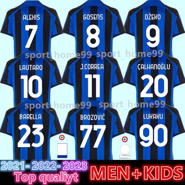 new 2022 2023 lukaku inter milans soccer jerseys barella lautaro j.correa brozovic alexis inters dzeko home away 3rd football shirt men kids, Black;yellow
new 2022 2023 lukaku inter milans soccer jerseys barella lautaro j.correa brozovic alexis inters dzeko home away 3rd football shirt men kids, Black;yellow