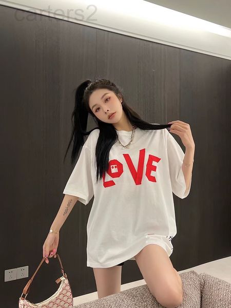 women's t-shirt designer chaopai 22 spring and summer new positioning ribbon love + printing loose casual fashionable short sleeve t-sh, White
women's t-shirt designer chaopai 22 spring and summer new positioning ribbon love + printing loose casual fashionable short sleeve t-sh, White