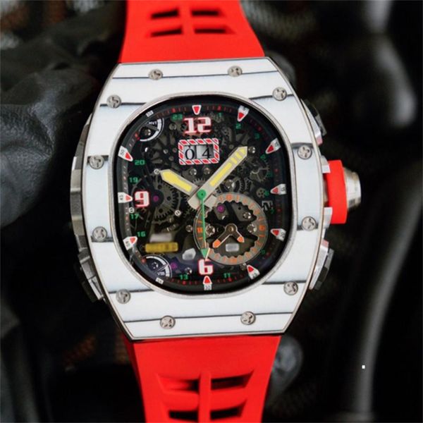 u1 2022 new 8 types mens luxury automatic watches red case orange rubber strap all function works mechanical self-winding wristwatches with, Slivery;brown
u1 2022 new 8 types mens luxury automatic watches red case orange rubber strap all function works mechanical self-winding wristwatches with, Slivery;brown