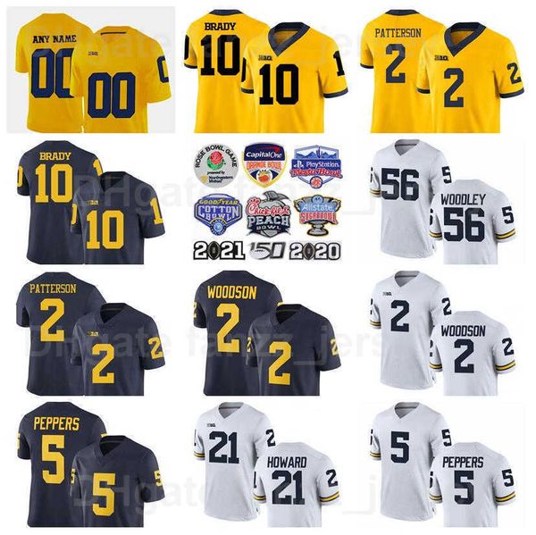 ncaa michigan wolverines college 10 tom brady jerseys football 5 jabrill peppers charles woodson 2 shea patterson 21 desmond howard 56 lamar, Black
ncaa michigan wolverines college 10 tom brady jerseys football 5 jabrill peppers charles woodson 2 shea patterson 21 desmond howard 56 lamar, Black