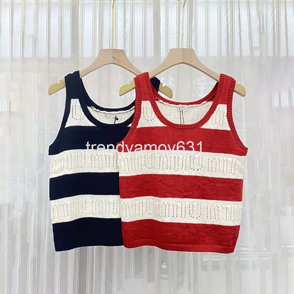 women's tanks & camis spring and summer aging navy stripe contrast letter hollowed out high waist sleeveless knitted vest, White
women's tanks & camis spring and summer aging navy stripe contrast letter hollowed out high waist sleeveless knitted vest, White