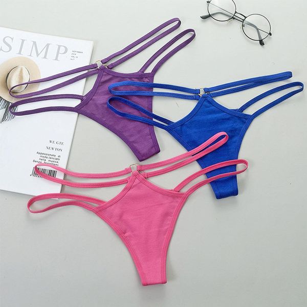 strap panties hollow women g-string soft lingerie low rise thong breathable female underwear cotton solid color briefs, Black;pink
strap panties hollow women g-string soft lingerie low rise thong breathable female underwear cotton solid color briefs, Black;pink