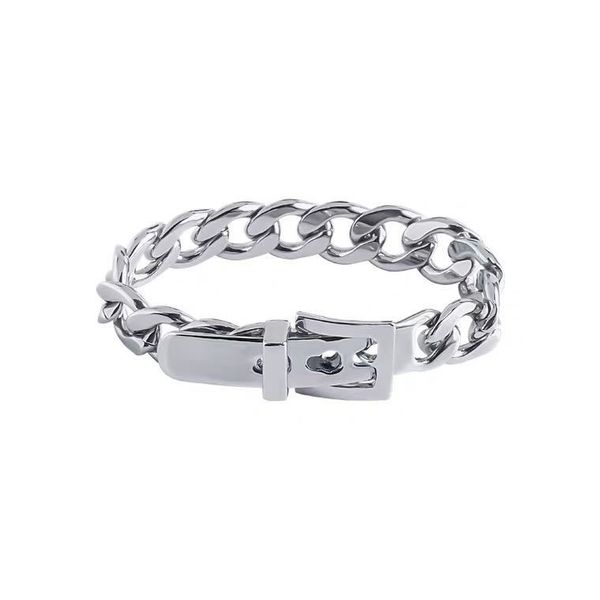 link, chain aensoa classic silver color metal bracelets for women men statement alloy belt shape bangle fashion jewelry party gift, Black
link, chain aensoa classic silver color metal bracelets for women men statement alloy belt shape bangle fashion jewelry party gift, Black