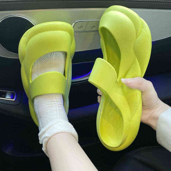 new summer fashion slippers women's home bedroom home non-slip thick sole simple solid color retro mary jane sandals women t220728, Black
new summer fashion slippers women's home bedroom home non-slip thick sole simple solid color retro mary jane sandals women t220728, Black