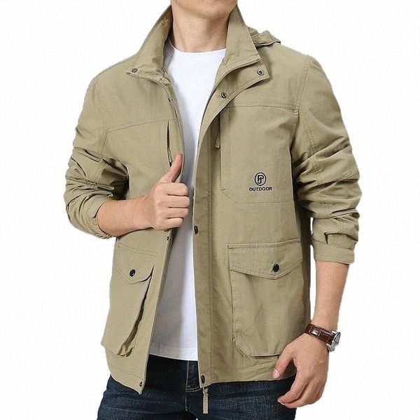 men's jackets jacket men' spring and autumn hooded young middle-aged casual workwear outdoor hiking coat ski trekking camping y4nw, Black;brown
men's jackets jacket men' spring and autumn hooded young middle-aged casual workwear outdoor hiking coat ski trekking camping y4nw, Black;brown