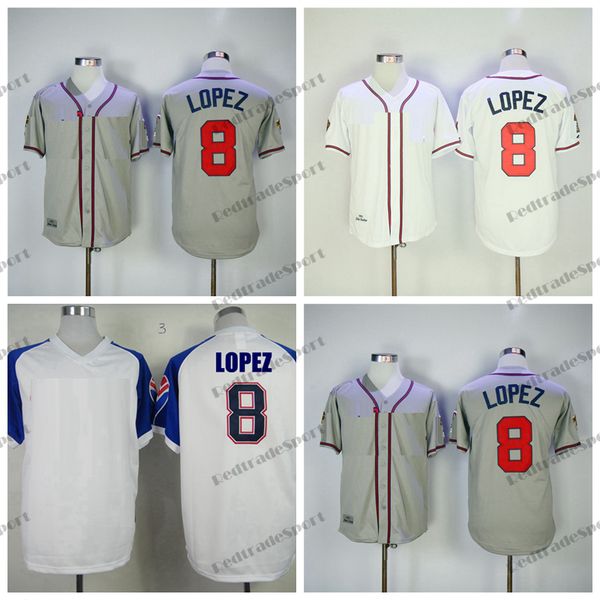vintage 1995 javier lopez #8 baseball jerseys atlanta white grey mens stitched jersey retro shirts, Blue;black
vintage 1995 javier lopez #8 baseball jerseys atlanta white grey mens stitched jersey retro shirts, Blue;black