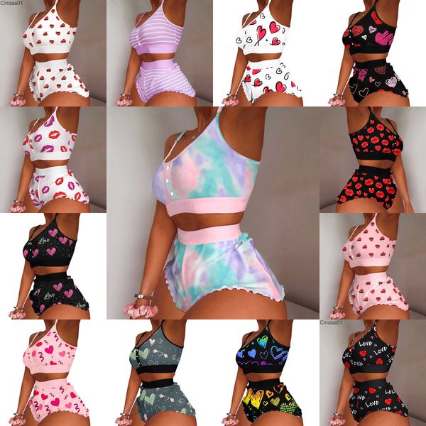 women swimwear two piece sports set new pattern printed slim suspender shorts bikini suits ladies swimsuits, White;black
women swimwear two piece sports set new pattern printed slim suspender shorts bikini suits ladies swimsuits, White;black