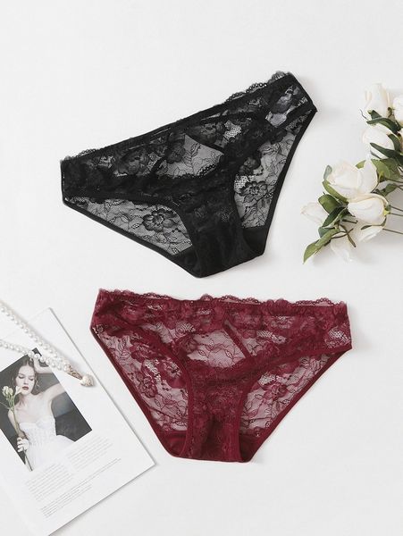 2pack plus floral lace panty e9o6#, Black;white
2pack plus floral lace panty e9o6#, Black;white