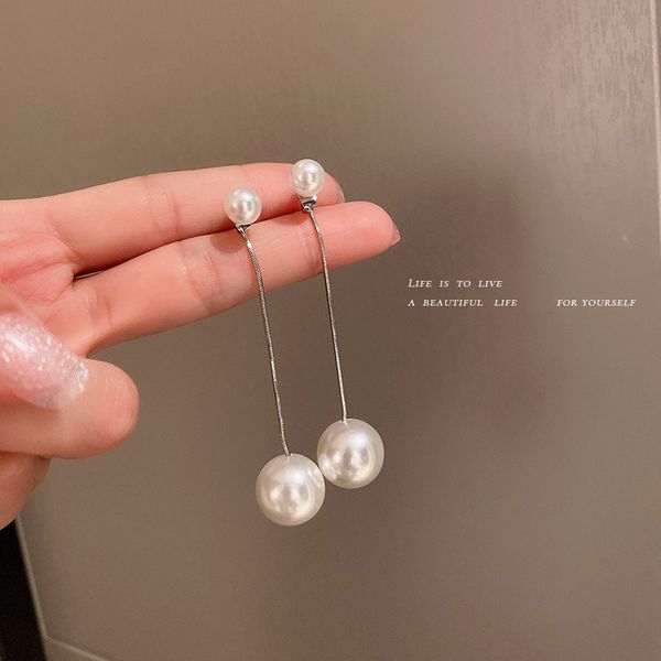 korean temperament long pearl earrings european and american fashion cool ear studs sweet lady eardrops simple tassel earrings, Golden
korean temperament long pearl earrings european and american fashion cool ear studs sweet lady eardrops simple tassel earrings, Golden