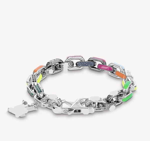 designer bracelet fashion chain jewelry luxury brand color diamond inlaid monogram paradise, Black
designer bracelet fashion chain jewelry luxury brand color diamond inlaid monogram paradise, Black