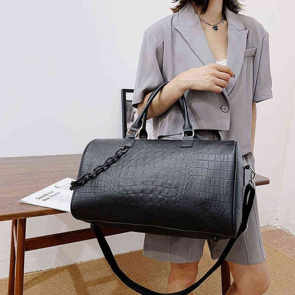 fashion print travel bag large capacity versatile handbag leisure premium leather one shoulder fitness 220505
fashion print travel bag large capacity versatile handbag leisure premium leather one shoulder fitness 220505