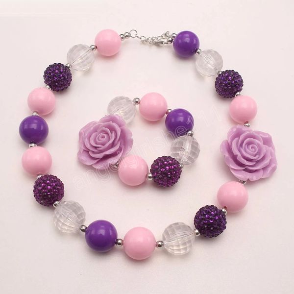baby girls purple rose flower rhinestone acrylic beads necklace bracelets chunky jewelry set for child kids, Red;brown
baby girls purple rose flower rhinestone acrylic beads necklace bracelets chunky jewelry set for child kids, Red;brown