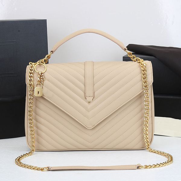 college medium chain shoulder bag quilted messenger bags designers women crossbody bags real leather black white handbags
college medium chain shoulder bag quilted messenger bags designers women crossbody bags real leather black white handbags