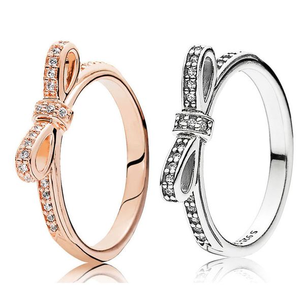 925 sterling silver classic bow ring sparkling cz diamond women gift jewelry original box set for pandora rings us size 5 to 9, Slivery;golden
925 sterling silver classic bow ring sparkling cz diamond women gift jewelry original box set for pandora rings us size 5 to 9, Slivery;golden