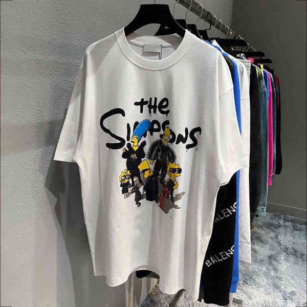 fashion designer bbalencaigas t shirt 2022 spring and summer products paris simpson printing co branded couple short sleeve t-shirt ins net, White;black
fashion designer bbalencaigas t shirt 2022 spring and summer products paris simpson printing co branded couple short sleeve t-shirt ins net, White;black