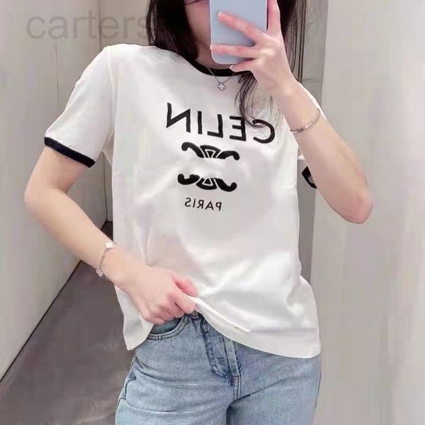 women's t-shirt designer ce home classic summer arc de triomphe letter printing casual versatile short sleeve round neck cotton t-shirt, White
women's t-shirt designer ce home classic summer arc de triomphe letter printing casual versatile short sleeve round neck cotton t-shirt, White