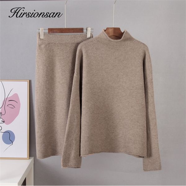 hirsionsan elegant knitted sweater skirt suits women soft female sets 2 pieces slim fit skirt and loose ladies ourfits 220816, White
hirsionsan elegant knitted sweater skirt suits women soft female sets 2 pieces slim fit skirt and loose ladies ourfits 220816, White