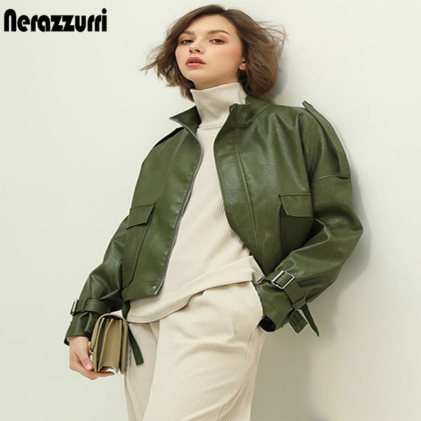 nerazzurri zip up short green leather jacket women long sleeve plus size fall women clothing faux leather jackets women 7xl 201030, Black
nerazzurri zip up short green leather jacket women long sleeve plus size fall women clothing faux leather jackets women 7xl 201030, Black