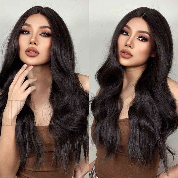wigs women synthetic wigs style new front lace women's wig black brown medium length curly hair wigs daily application 220601
wigs women synthetic wigs style new front lace women's wig black brown medium length curly hair wigs daily application 220601