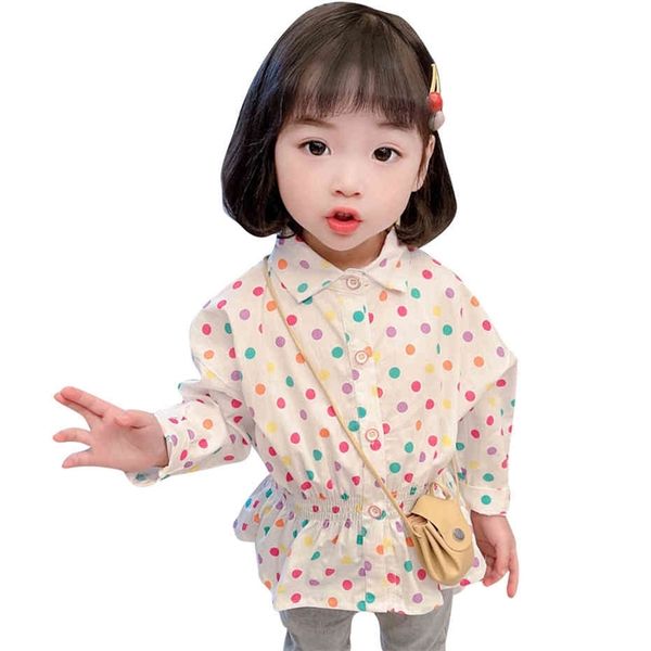 shirt for girl dot pattern baby girls shirts casual style kids blouse for girls spring autumn children's clothing girl 210412, White;black
shirt for girl dot pattern baby girls shirts casual style kids blouse for girls spring autumn children's clothing girl 210412, White;black