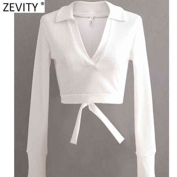 zevity women v neck long sleeve hem bow tied chic camis tank ladies backless knitted slim tshirt casual short ls9011 210419, White
zevity women v neck long sleeve hem bow tied chic camis tank ladies backless knitted slim tshirt casual short ls9011 210419, White
