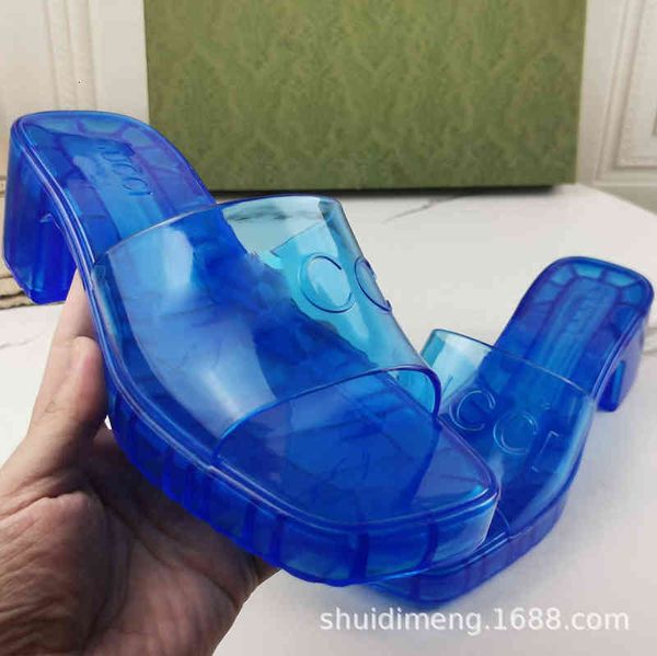 g transparent high-heeled jelly shoes women's thick heeled slippers pvc square toe, Black
g transparent high-heeled jelly shoes women's thick heeled slippers pvc square toe, Black