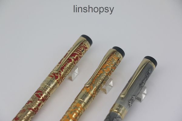 jinhao 3 style dragon embossment with gold trim roller pen stationery school office supplies for gift 4tv1
jinhao 3 style dragon embossment with gold trim roller pen stationery school office supplies for gift 4tv1