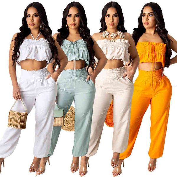 two piece dress women's pleated bra two piece suit wide leg pants solid color jyoz, White
two piece dress women's pleated bra two piece suit wide leg pants solid color jyoz, White