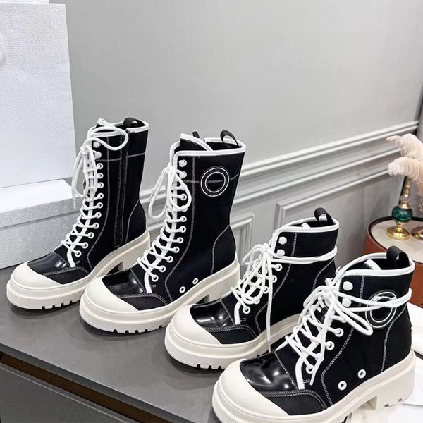 womens 2022 autumn winter low chunky heel mid calf boots thick sole motorcycle round toe lace up elegant canvas ankle booties, Black
womens 2022 autumn winter low chunky heel mid calf boots thick sole motorcycle round toe lace up elegant canvas ankle booties, Black